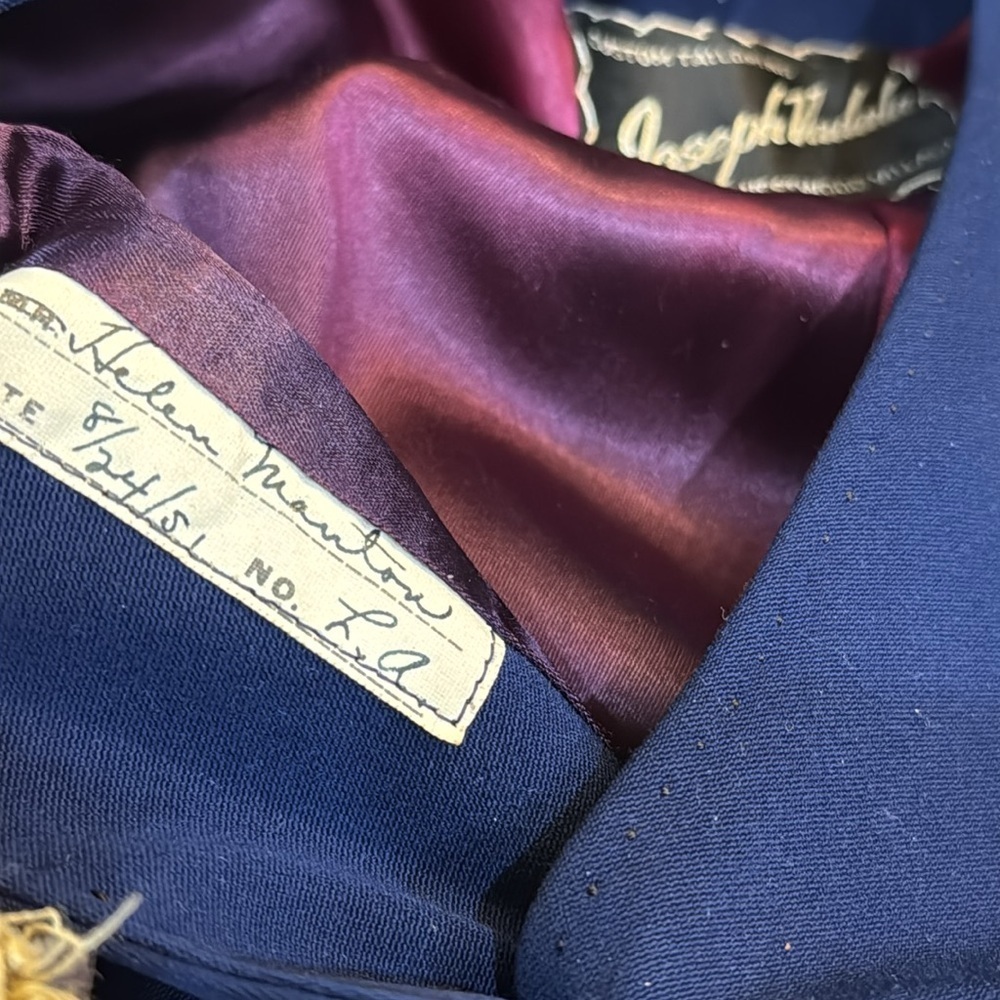 Vintage Joseph Vadala custom Blue Blazer - Picture 9 of 9